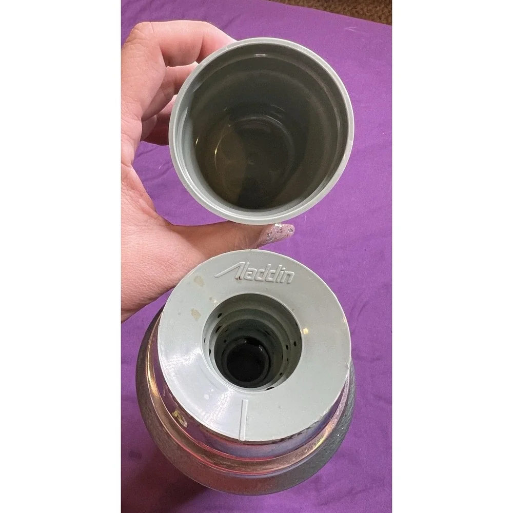 Aladdin Stanley Thermos‎ A-944C Vacuum Bottle Hot & Cold Unbreakable Vintage - Picture 6 of 9
